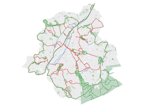 Kaart met parcours