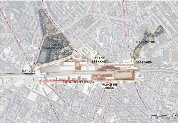 Weststationsite - integratie van het project in de wijk