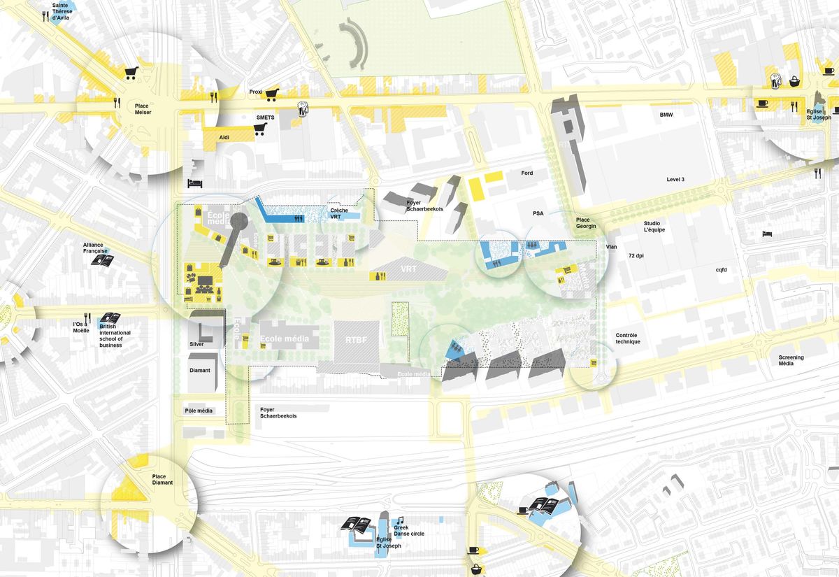 het openstellen van de site en het verankeren van het project in de bestaande Reyers-wijk